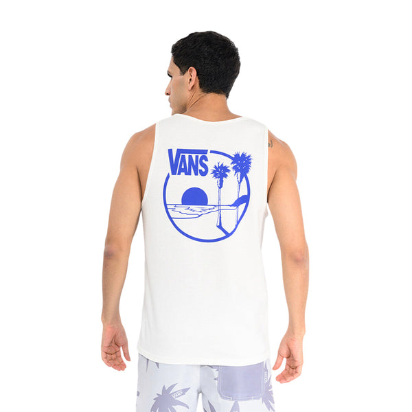 Camiseta sin mangas Sano Tank para hombre color blanco