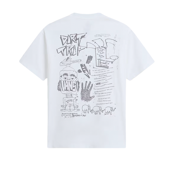 Camiseta Dirt para hombre color blanco